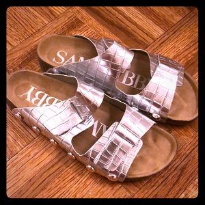 Metallic Birkenstock like sandals